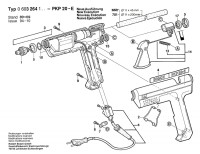 Bosch 0 603 264 103 Pkp 20 E Glue Gun 230 V / Eu Spare Parts